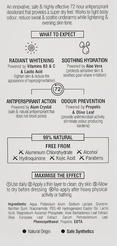 Beesline Whitening Roll-On Deo - Super Dry - Fragrance Free