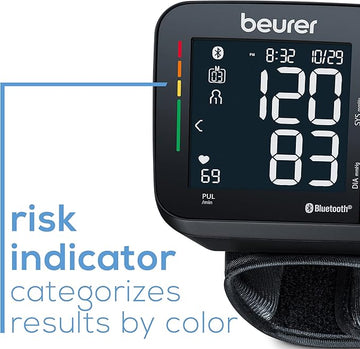 Beurer BluetoothÃ‚Â® Wrist Blood Pressure Monitor Bc 54
