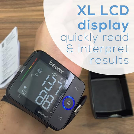 Beurer BluetoothÃ‚Â® Wrist Blood Pressure Monitor Bc 54