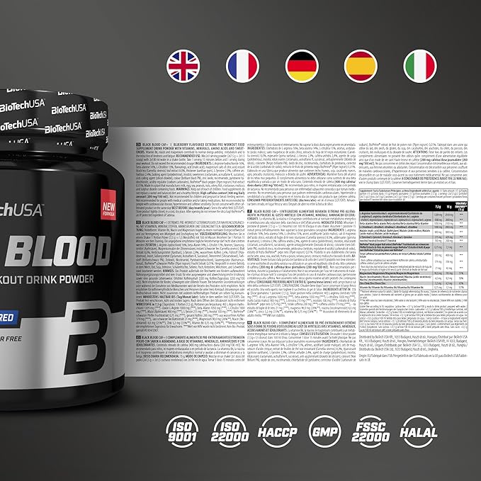 BioTechUSA Black Blood CAF+ 300g