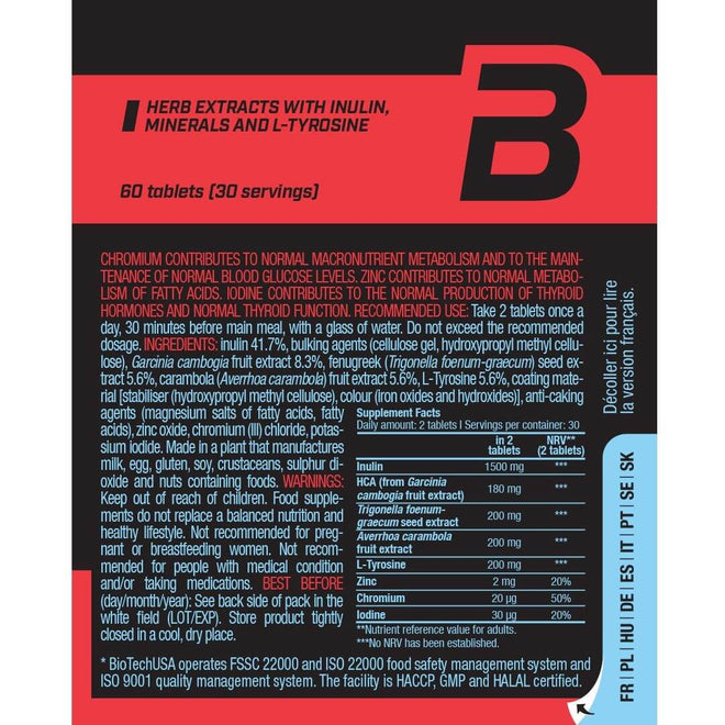 BioTechUSA FAT-X Tablets