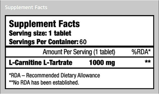 BioTechUSA L Carnitine Tablets
