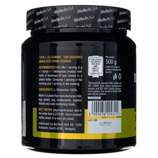 BioTechUSA L-Glutamine 240g Jar