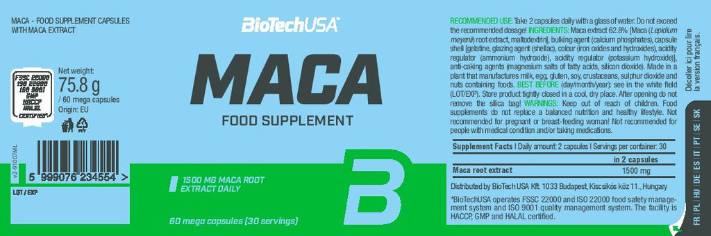 BioTechUSA Maca Capsules