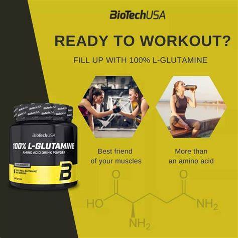 BioTechUSA L-Glutamine 240g Jar