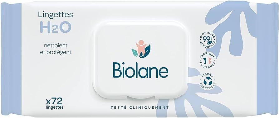 Biolane Lingettes Epaisses H2O