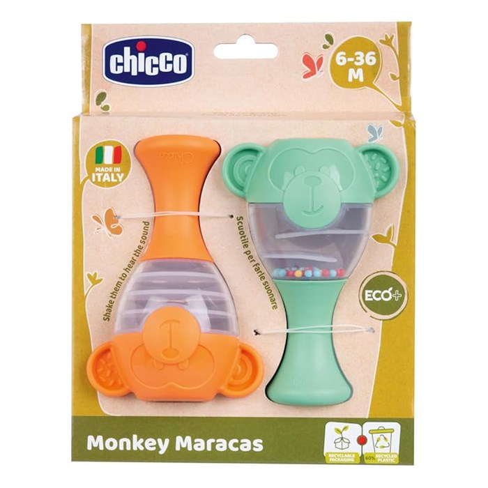 Chicco Monkey Maracas ECO+