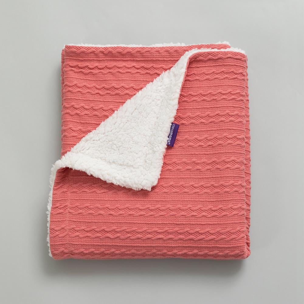 Clevamama Luxe Sherpa Baby Blanket