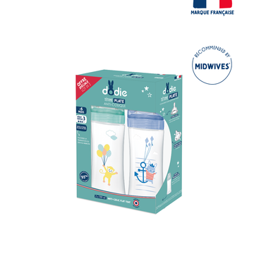 Dodie Bottle Sensation+ Anti-Colic 0-6 Months Flat Teat