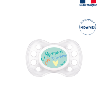Dodie Soother 0-6 months Duo Dear Mummy Daddy