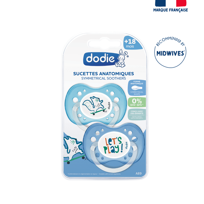 Dodie Soother +18 Months Duo Funny Animals Boy