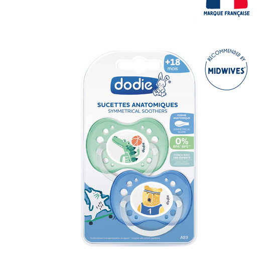 Dodie Soother +18 Months Duo Funny Animals Boy