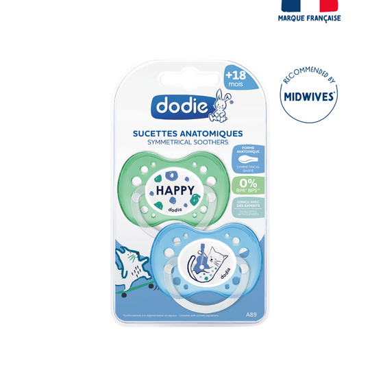 Dodie Soother +18 Months Duo Funny Animals Boy