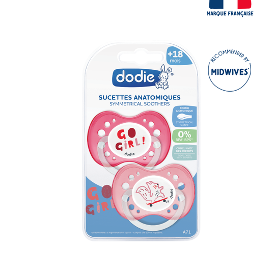 Dodie Soother +18 Months Duo Funny Animals Girl