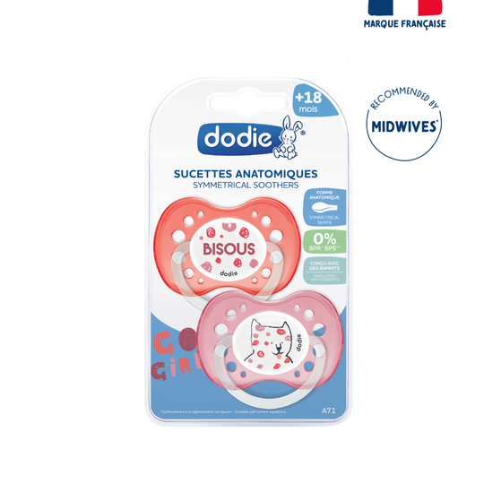 Dodie Soother +18 Months Duo Funny Animals Girl