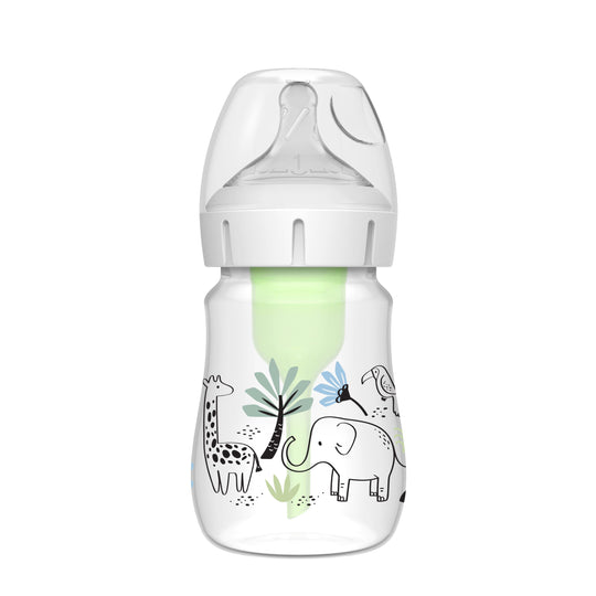 Dr Brown's Anti-Colic Options+ Baby Bottle Wide-Neck Jungle Elephant