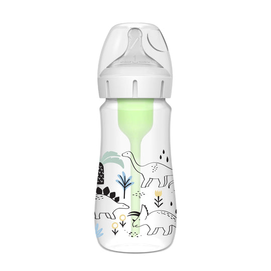 Dr Brown's Anti-Colic Options+ Baby Bottle Wide-Neck Multi-Dino