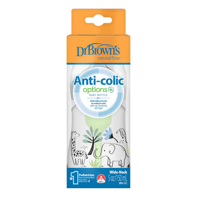 Dr Brown's Anti-Colic Options+ Wide-Neck Baby Bottle (150ml)