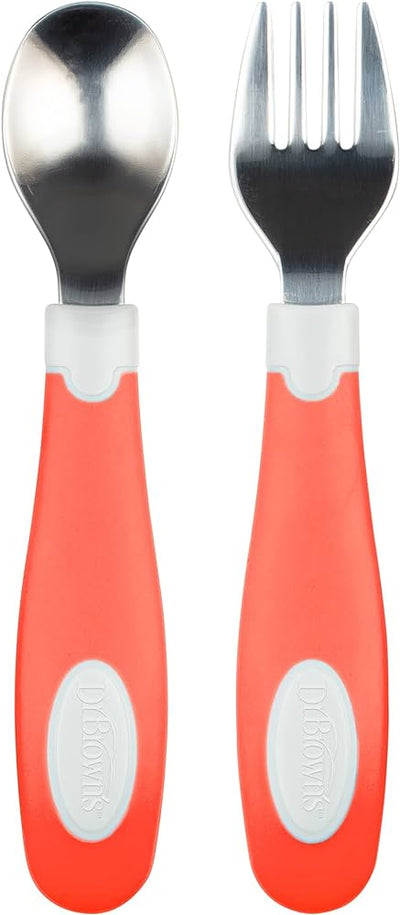 Dr. Brown’s Designed to Nourish Soft-Grip Spoon and Fork
