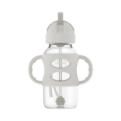 Dr Brown's Sippy Straw Wide Neck Bottle with Silicone Handles (270ml)