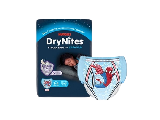 DryNites Pyjama Pants For Boys Age 3 to 4 (16-23Kg) 16 Pieces