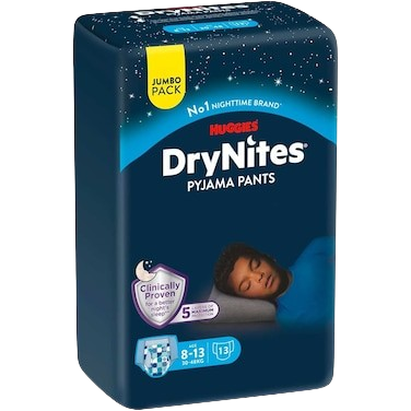 DryNites Pyjama Pants For Boys Age 8 to 13 (30-48Kg) 13 Pieces