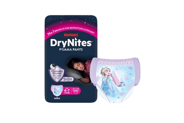 DryNites Pyjama Pants For Girls Age 4 to 7 (17-30Kg) 16 Pieces
