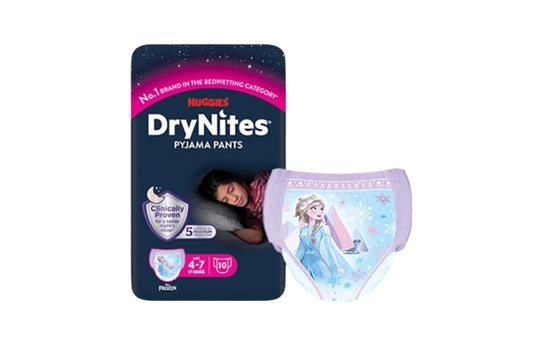 DryNites Pyjama Pants For Girls Age 4 to 7 (17-30Kg) 16Pieces