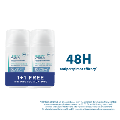 Ducray Buy One Get One Hidrosis Control Antiperspirant Roll-on