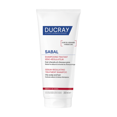 Ducray Sabal Sebum Regulating Treatment Shampoo For Oily Hair 200ml