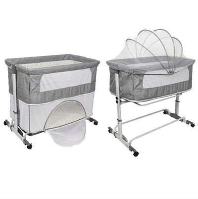 Miila 3 In 1 Baby Bedside Sleeper & Park, Adjustable Cot
