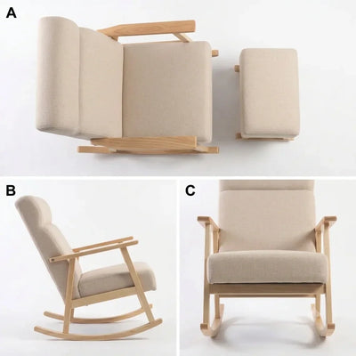 Miila Rocking Chair with foot Rest