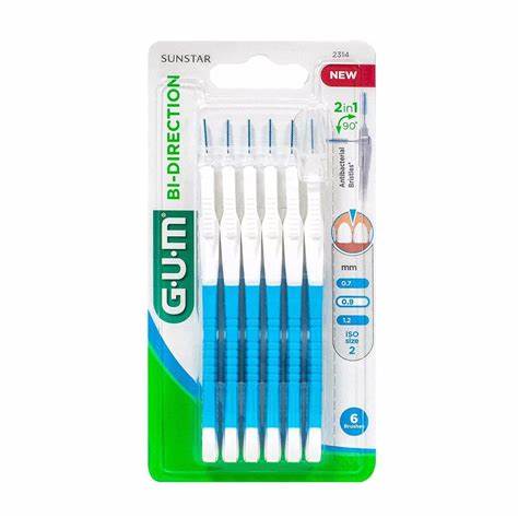 Gum Bi-Direction Dual Position Interdental Brushes