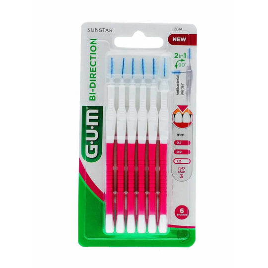 Gum Bi-Direction Dual Position Interdental Brushes