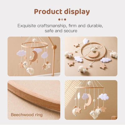 Miila Stars & Sheep Baby Nursery Mobile