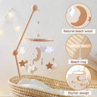Miila Stars & Sheep Baby Nursery Mobile