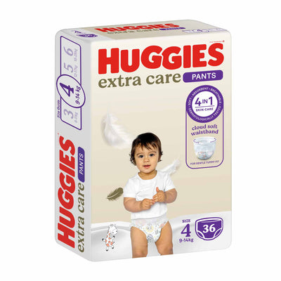 Huggies Extra Care Pants Size 4 (9-14Kg) 36 Pants