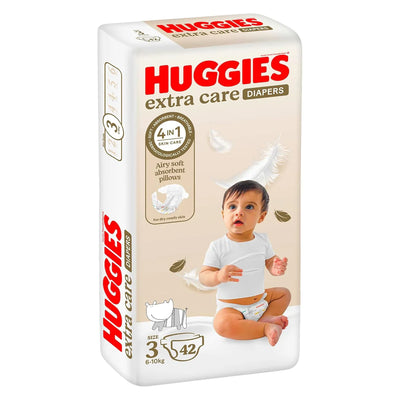 Huggies Extra Care Size 3 (6-10Kg) 42 Diapers