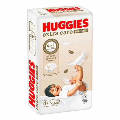Huggies Extra Care Size 4+ (10-16Kg)