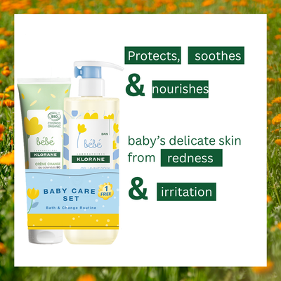 Klorane Buy Klorane Baby Certified Organic Change Cream and get a free 500ml Gentle Foaming gel