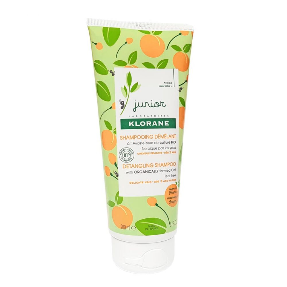 Klorane Junior Detangling Shampoo Peach