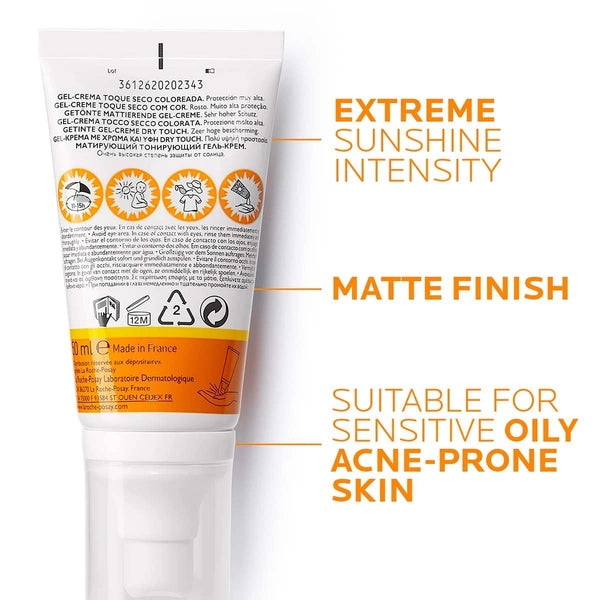 La Roche Posay Anthelios Dry Touch Tinted Gel Cream SPF50+ T50ML