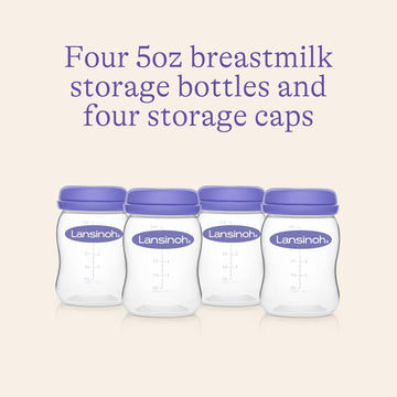 Lansinoh Breastmilk Storage Bottles x4