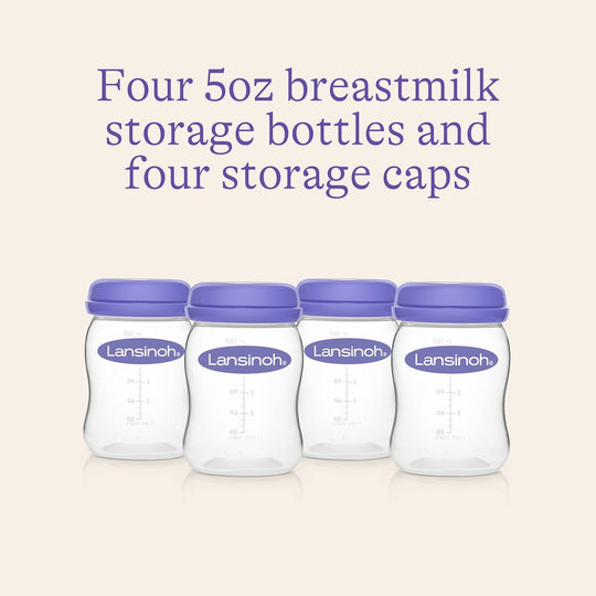 Lansinoh Breastmilk Storage Bottles x4