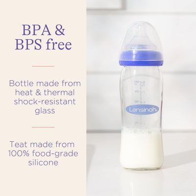 Lansinoh Glass Feeding Bottle