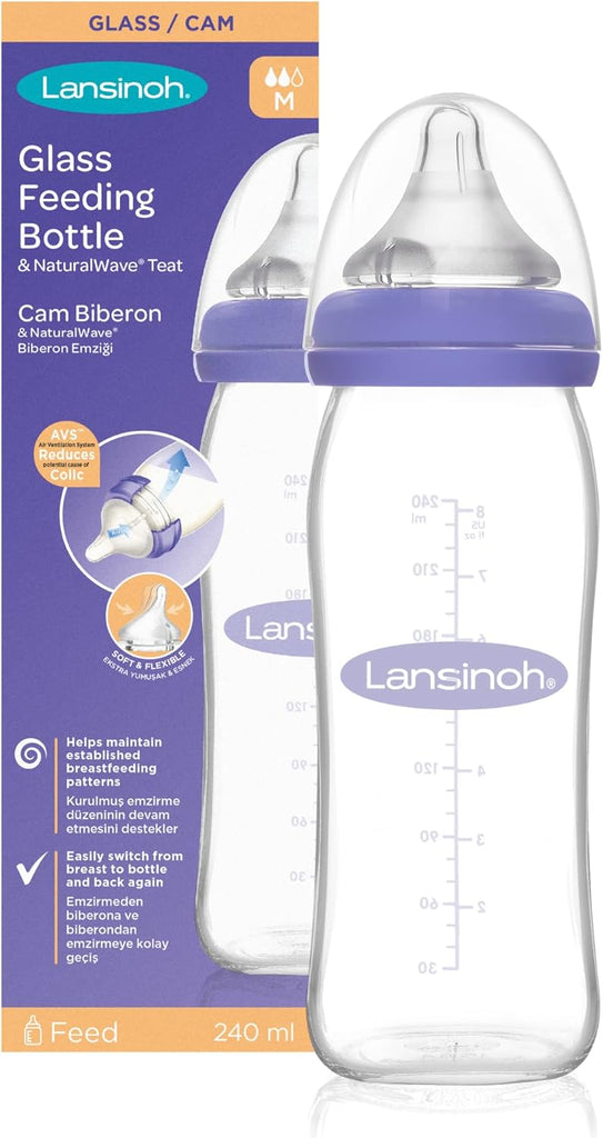 Lansinoh Glass Feeding Bottle