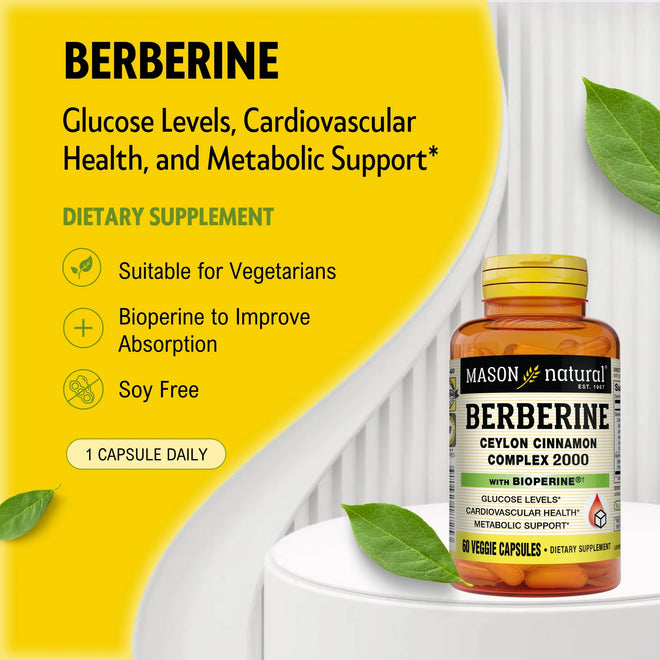 Mason Natural Berberine Ceylon Cinnamon Complex