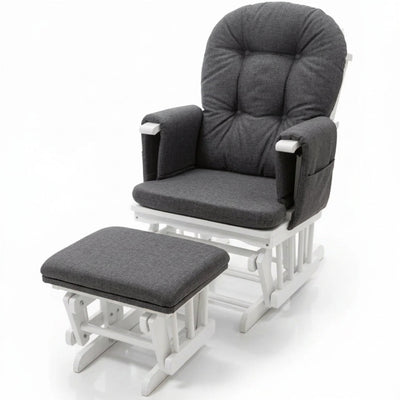 Miila Canvas Nursing Chair - Dark Grey Rocker