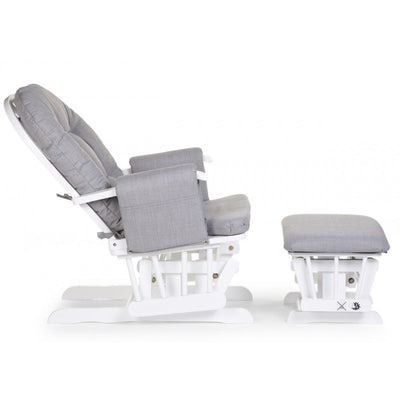 Miila Canvas Nursing Chair Light Grey Rocker