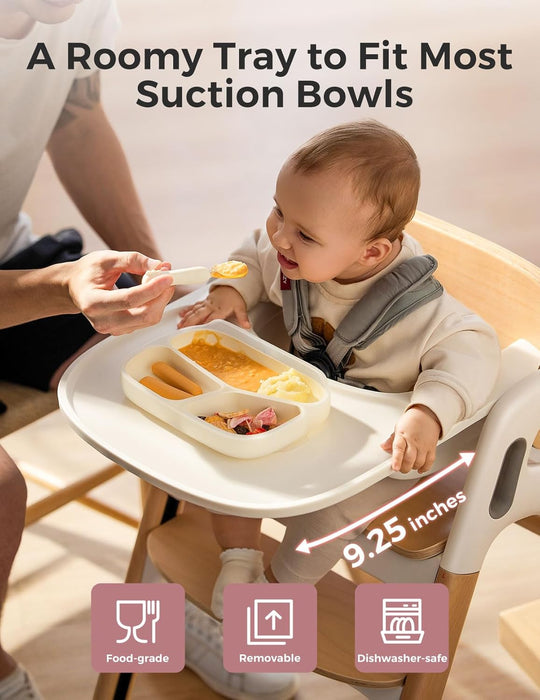 Momcozy DinerPal Wooden High Chair for Babies